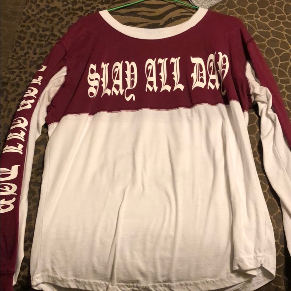 Slay all day over sized shirt